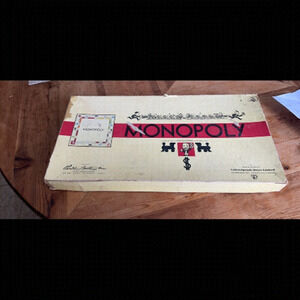 Vintage Monopoly board game Parker brothers 1946 edition  and has fed & heads